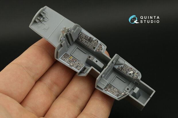 Quinta Studio QDS-48396 - F-14B 3D-Printed & coloured Interior on decal paper (for Hobby Boss kit) - Small Version - 1:48