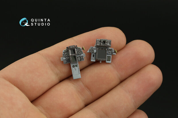 Quinta Studio QDS-48396 - F-14B 3D-Printed & coloured Interior on decal paper (for Hobby Boss kit) - Small Version - 1:48