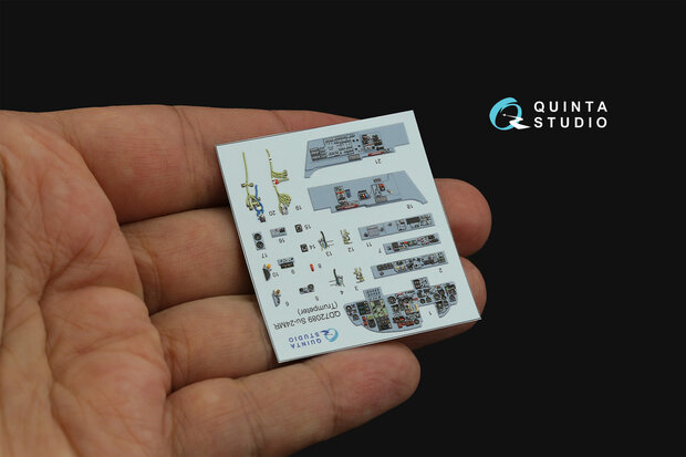 Quinta Studio QD72089 - Su-24MR 3D-Printed & coloured Interior on decal paper (for Trumpeter) - 1:72