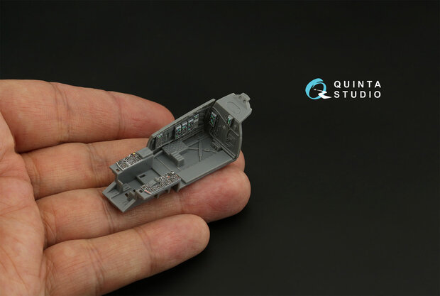 Quinta Studio QD72068 - F-15C Late/F-15J Late 3D-Printed & coloured Interior on decal paper (for GWH) - 1:72