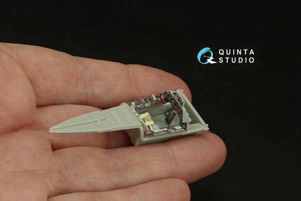 Quinta Studio QD48313 - Fw 190A-3 3D-Printed & coloured Interior on decal paper (for Hasegawa kit) - 1:48