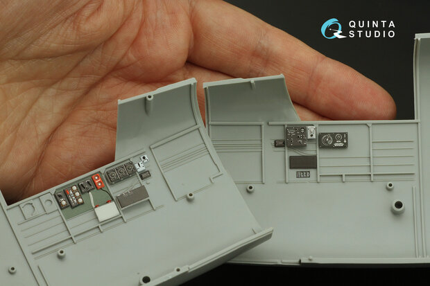 Quinta Studio QD32199 - B-25H Mitchell 3D-Printed & coloured Interior on decal paper (for HK models kit) - 1:32