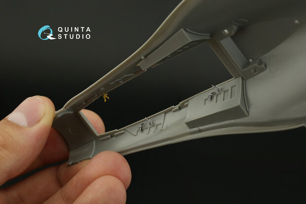 Quinta Studio QDS-48408 - F-16D block 50 3D-Printed & coloured Interior on decal paper (for Kinetic 2022 tool) - Small Version - 1:48