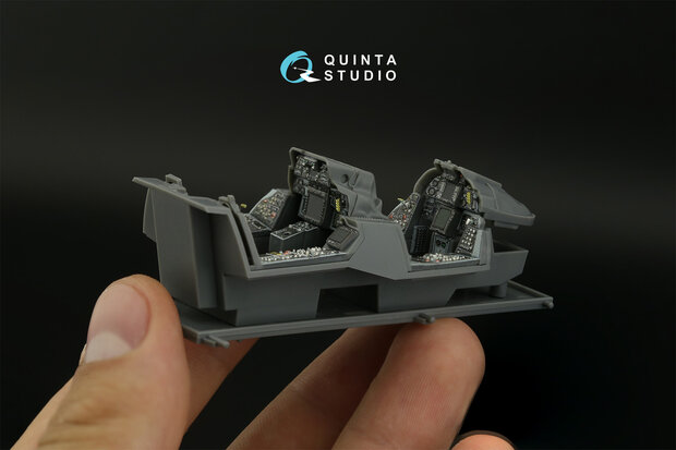 Quinta Studio QDS-48404 - F-14B 3D-Printed & coloured Interior on decal paper (for GWH kit) - Small Version - 1:48