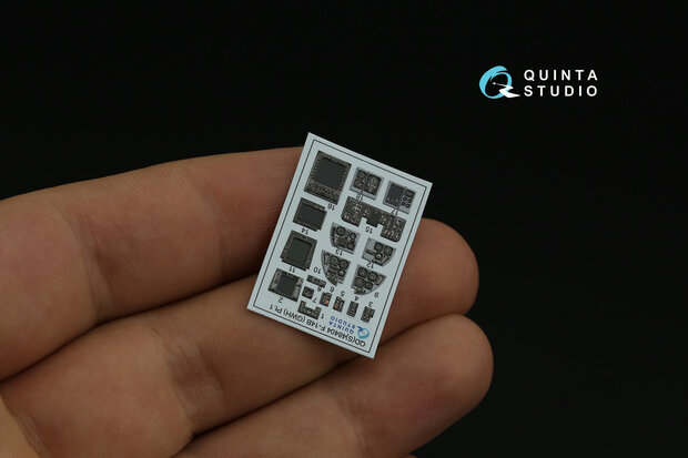 Quinta Studio QDS-48404 - F-14B 3D-Printed & coloured Interior on decal paper (for GWH kit) - Small Version - 1:48