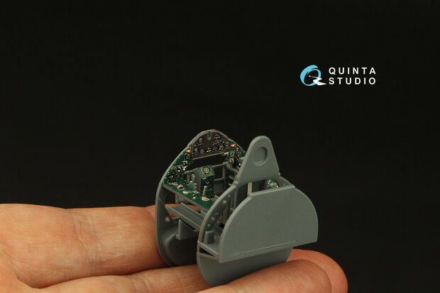 Quinta Studio QD48403 - F4F-4 Wildcat 3D-Printed & coloured Interior on decal paper (for Eduard kit) - 1:48