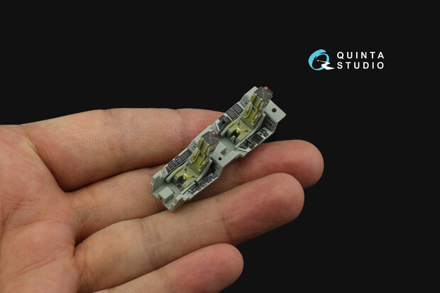 Quinta Studio QD72075 - F/A-18F Late, E/A-18G 3D-Printed & coloured Interior on decal paper (for Academy kit) - 1:72