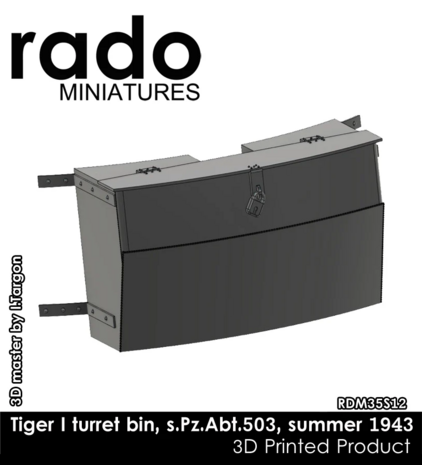 RDM35S12 - Tiger I turret bin, s.Pz.Abt. 503, summer 1943 - 1:35 - [RADO Miniatures]