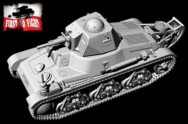 FTF PL1939-104 - Hotchkiss H35 With 37mm SA38 Gun Command Tank - 1:72