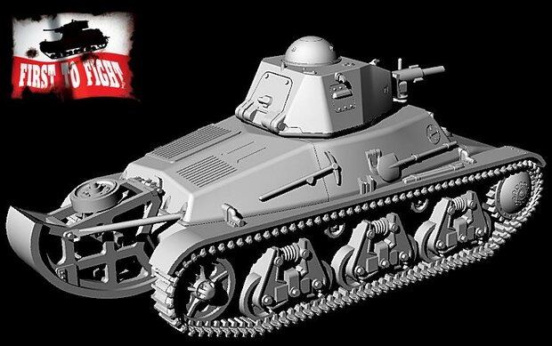 FTF PL1939-104 - Hotchkiss H35 With 37mm SA38 Gun Command Tank - 1:72