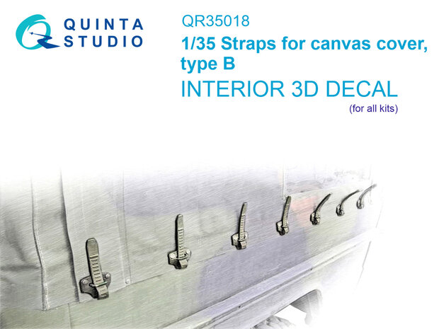 Quinta Studio QR35018 - Straps for cancas cover, type B (all kits) - 1:35