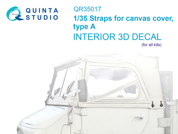 Quinta Studio QR35017 - Straps for cancas cover, type A (all kits) - 1:35