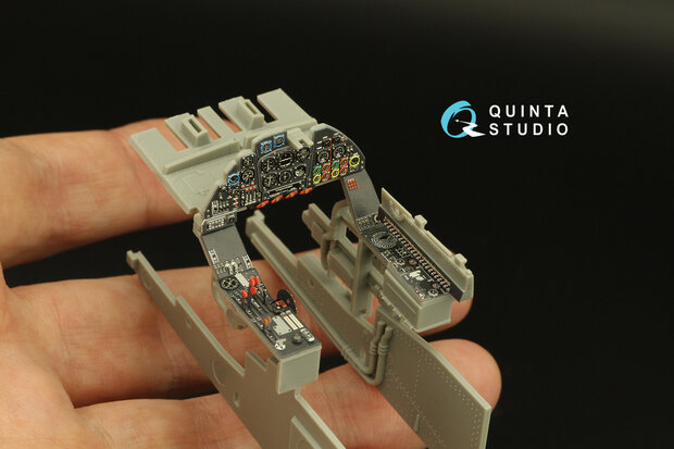 Quinta Studio QD32166 - Do 335A-12 3D-Printed & coloured Interior on decal paper (for Zoukei-mura kit) - 1:32