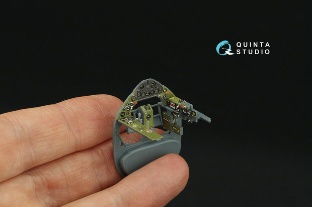 Quinta Studio QD48421 - FM-2 Wildcat 3D-Printed & coloured Interior on decal paper (for Eduard kit) - 1:48