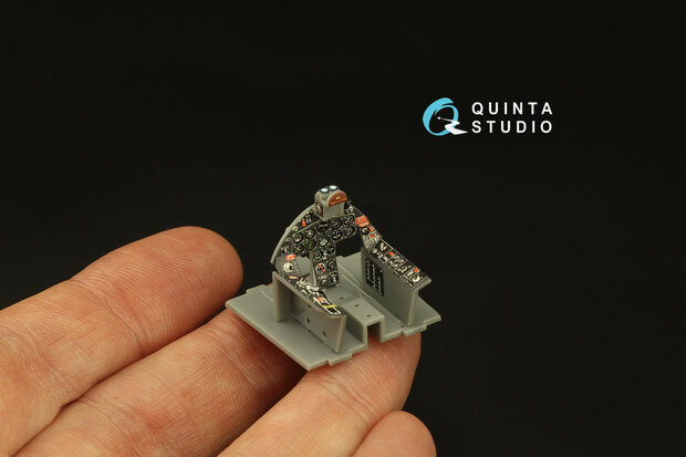 Quinta Studio QD48384 - F8F-2 Bearcat 3D-Printed & coloured Interior on decal paper (for Hobby Boss kit) - 1:48