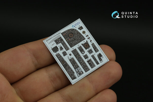 Quinta Studio QD48372 - A-6A 3D-Printed & coloured Interior on decal paper (for Kinetic kit) - 1:48