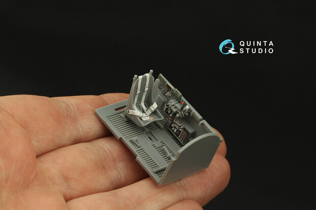 Quinta Studio QD48336 - P-47D Thunderbolt Razorback 3D-Printed & coloured Interior on decal paper (for Tamiya kit) - 1:48