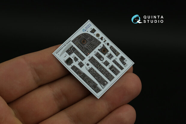 Quinta Studio QD48324 - A-6E 3D-Printed & coloured Interior on decal paper (for Kinetic kit) - 1:48