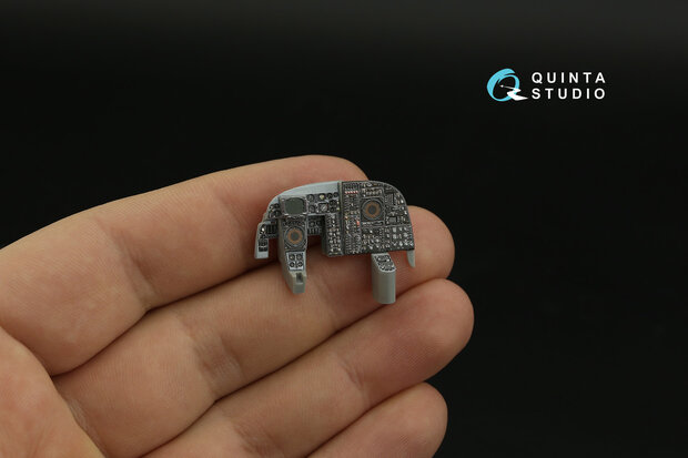 Quinta Studio QDS-48372 - A-6A 3D-Printed & coloured Interior on decal paper (for Kinetic kit) - Small Version - 1:48