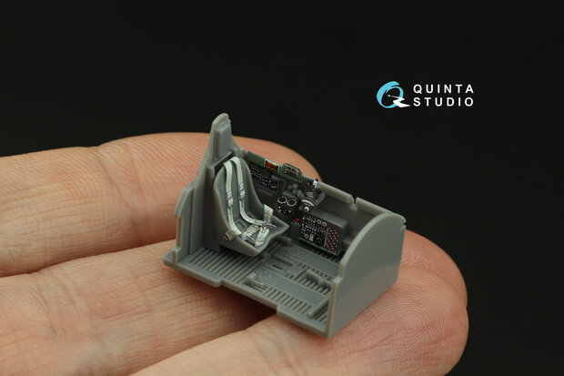 Quinta Studio QD72122 - P-47D Thunderbolt Razorback 3D-Printed & coloured Interior on decal paper (for Tamiya kit) - 1:72