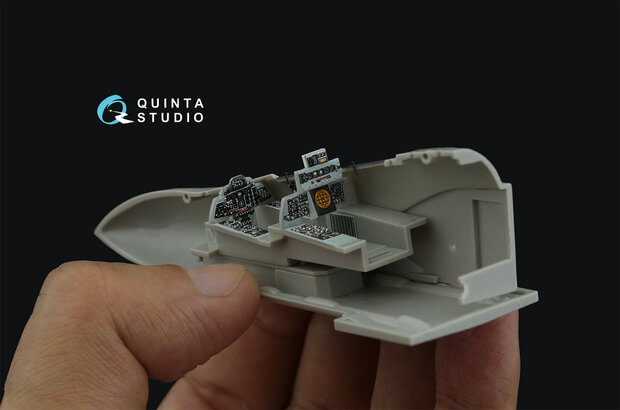 Quinta Studio QD72092 - F-4J/S 3D-Printed & coloured Interior on decal paper (for Hasegawa) - 1:72