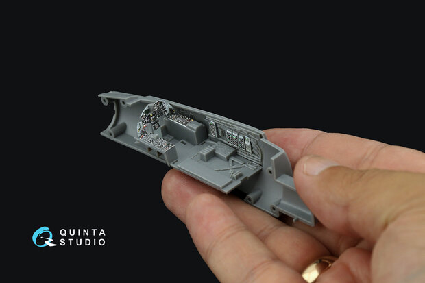 Quinta Studio QD72079 - F-15C Early/F-15A/F-15J early 3D-Printed & coloured Interior on decal paper (for GWH kit) - 1:72