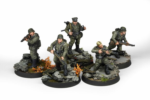 AKFS0020 - Fortunate Sons - Panzergrenadier Division - 10 Miniatures - [AK Interactive]