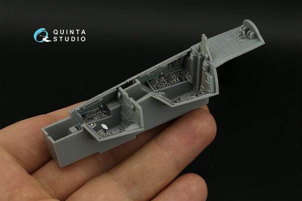 Quinta Studio QD48395 - F-14A 3D-Printed & coloured Interior on decal paper (for Hobby Boss kit) - 1:48