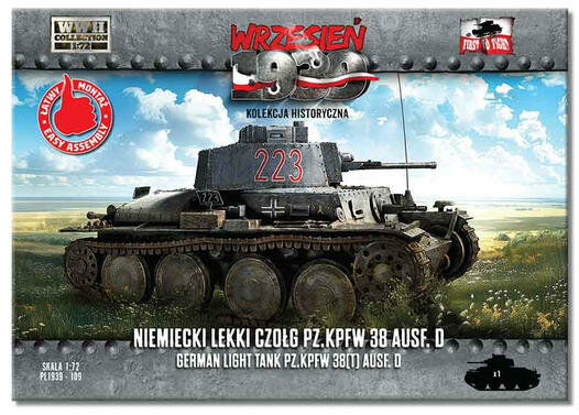 FTF PL1939-109 - German Light Tank Pz.Kpfw. 38 Ausf. D - 1:72