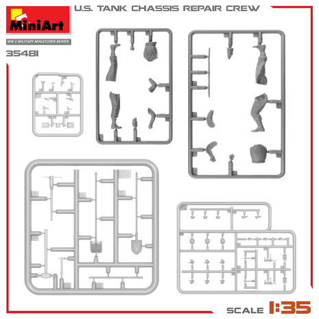 MiniArt 35481 - U.S. Tank Chassis Repair Crew - 1:35