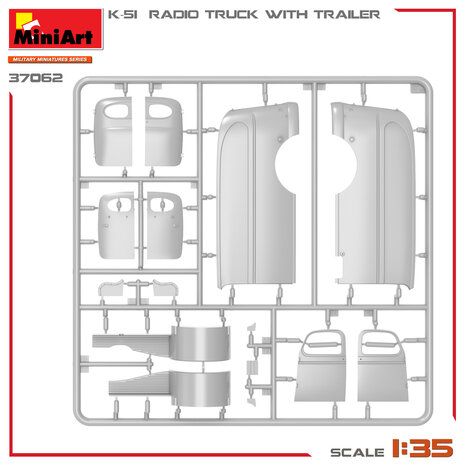 MiniArt 37062 - K-51 Radio Truck With Trailer - 1:35