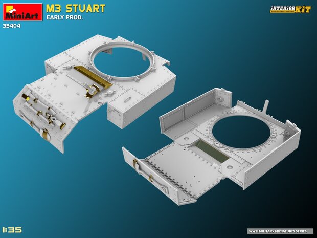 MiniArt 35404 - M3 Stuart Early Prod. Interior Kit - 1:35