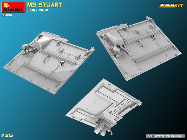 MiniArt 35404 - M3 Stuart Early Prod. Interior Kit - 1:35