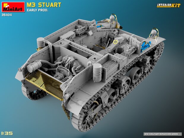 MiniArt 35404 - M3 Stuart Early Prod. Interior Kit - 1:35