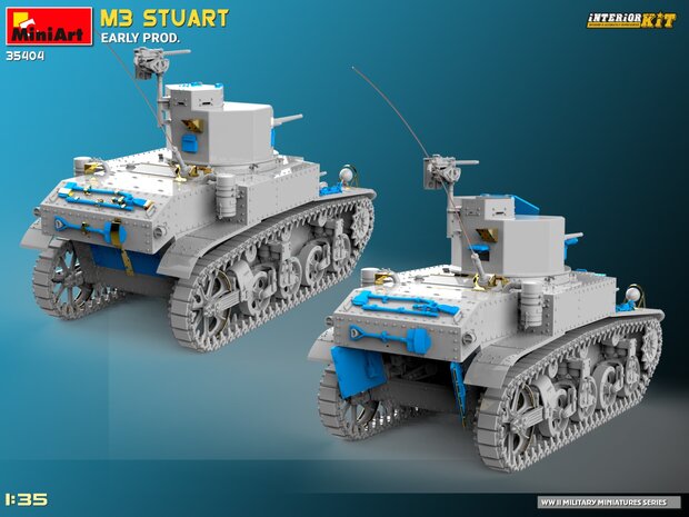 MiniArt 35404 - M3 Stuart Early Prod. Interior Kit - 1:35