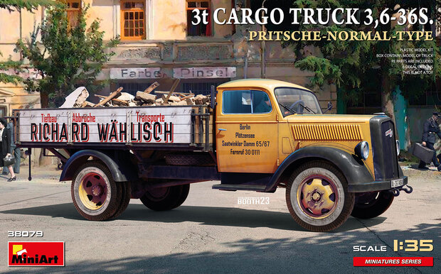 MiniArt 38079 - 3T Cargo Truck 3,6-36S. Pritsche-Normal-Type - 1:35