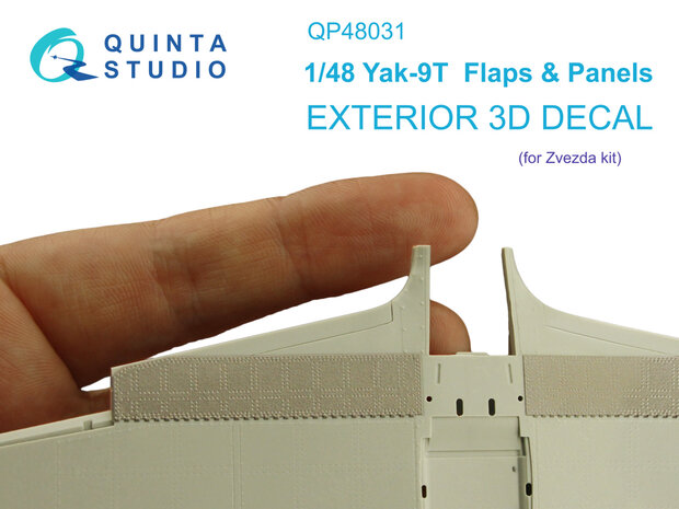 Quinta Studio QP48031 - Yak-9T Flaps and panels (for Zvezda kit) - 1:48