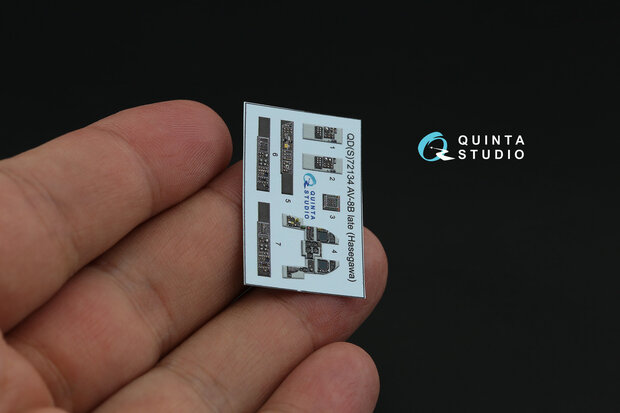 Quinta Studio QDS-72134 - AV-8B late 3D-Printed & coloured Interior on decal paper (for Hasegawa kit) - Small Version - 1:72