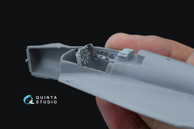 Quinta Studio QDS-72150 - MiG-29 9-13 3D-Printed & coloured Interior on decal paper (for 7278 Zvezda) - Small Version - 1:72