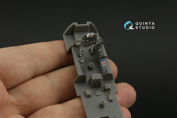 Quinta Studio QDS-48444 - Fairey Gannet AS.1_AS.4 3D-Printed & coloured Interior on decal paper (for Airfix kit) - Small Version - 1:48