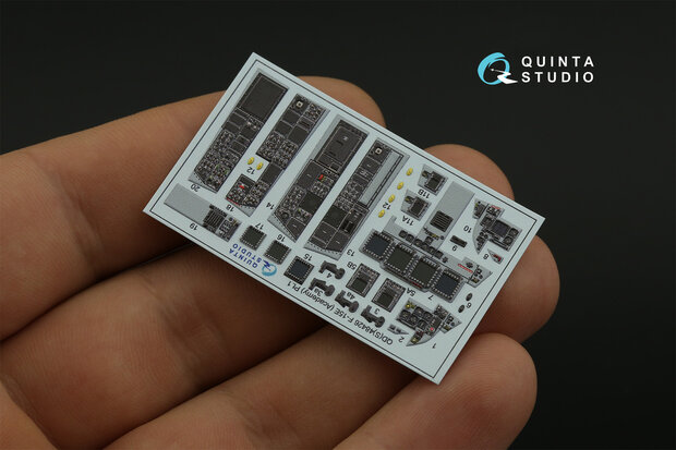 Quinta Studio QDS-48426 - F-15E 3D-Printed & coloured Interior on decal paper (for Academy kit) - Small Version - 1:48