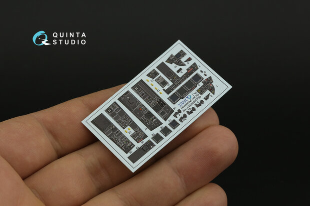 Quinta Studio QDS-48433 - F-15I 3D-Printed & coloured Interior on decal paper (for Academy kit) - Small Version - 1:48