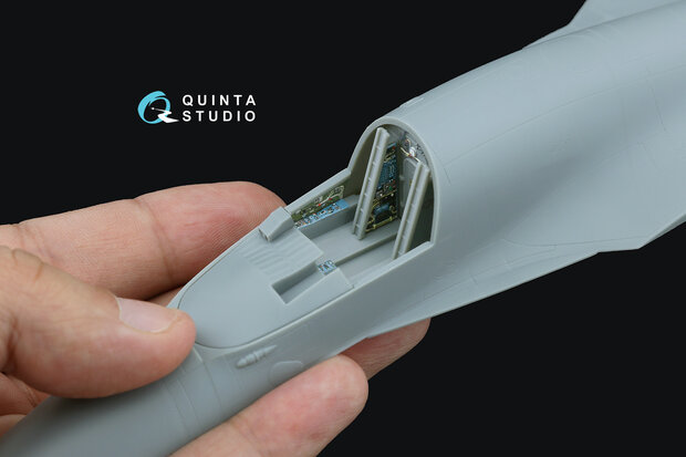 Quinta Studio QD+72157 - Su-34 3D-Printed & coloured Interior on decal paper (for Trumpeter kit) (with 3D-printed resin part) - 1:72