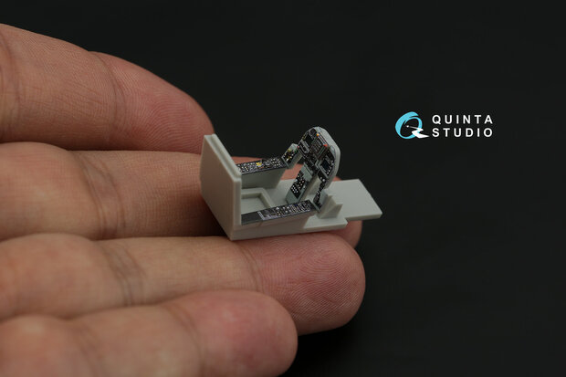 Quinta Studio QD72134 - AV-8B late 3D-Printed & coloured Interior on decal paper (for Hasegawa kit) - 1:72