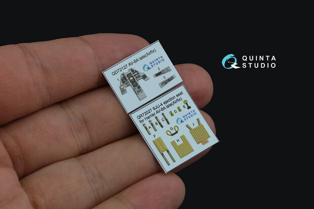 Quinta Studio QD72127 - AV-8A late 3D-Printed & coloured Interior on decal paper (for Airfix kit) - 1:72