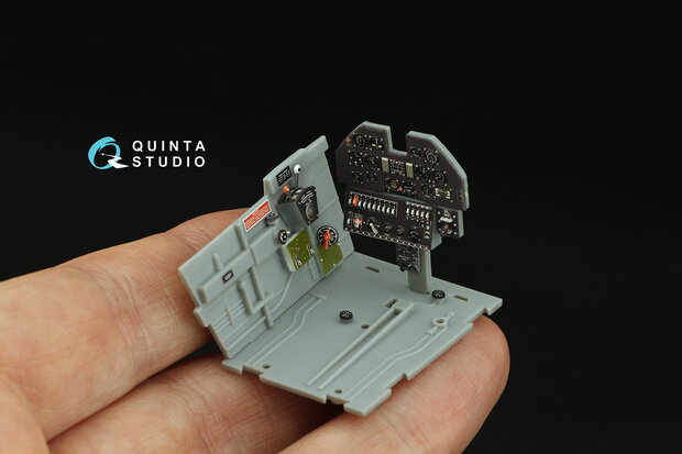 Quinta Studio QD32162 - P-40N Warhawk 3D-Printed & coloured Interior on decal paper (for Trumpeter kit) - 1:32