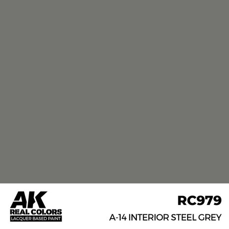 RC979 - A-14 Interior Steel Grey 17ml - [AK Interactive]