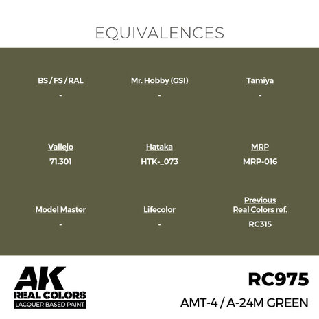 RC975 - AMT-4 / A-24m Green 17ml - [AK Interactive]