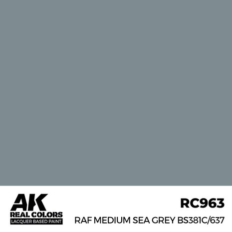 RC963 - RAF Medium Sea Grey BS381C/637 17ml - [AK Interactive]