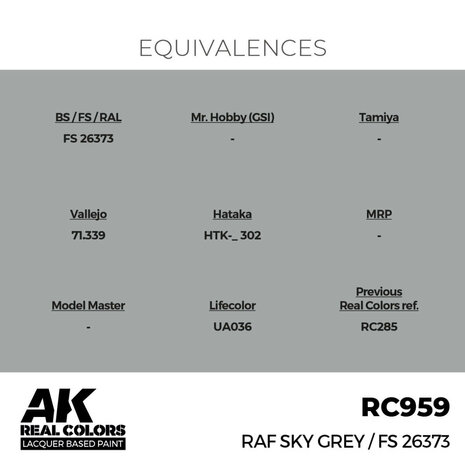 RC959 - RAF Sky Grey / FS 26373 17ml - [AK Interactive]